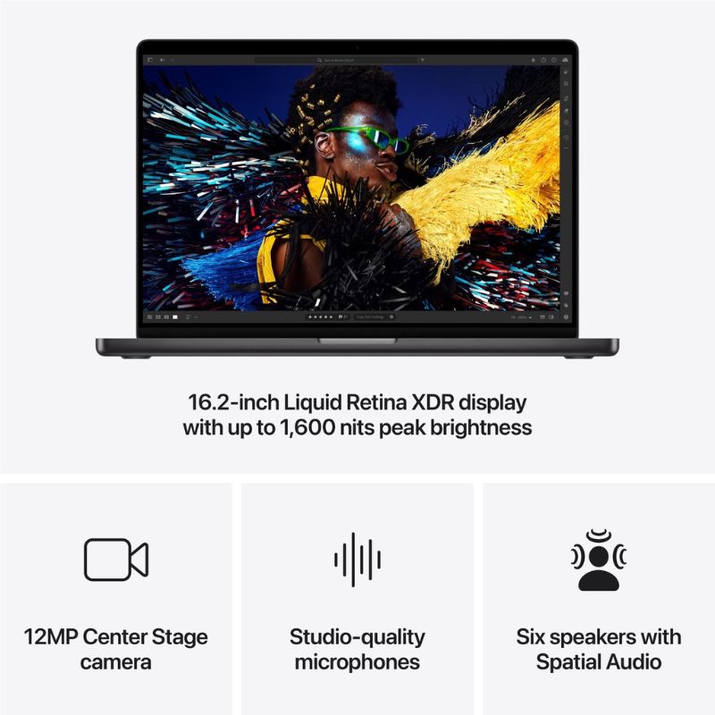 Apple MacBook Pro 16-inch with M4 Pro Chip (Space Black)[2024]