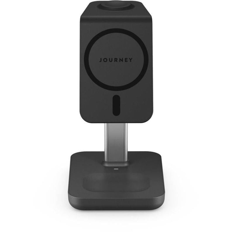 Journey MagSafe Compatible 3-in-1 Wireless Charging Stand Bundle (Black)