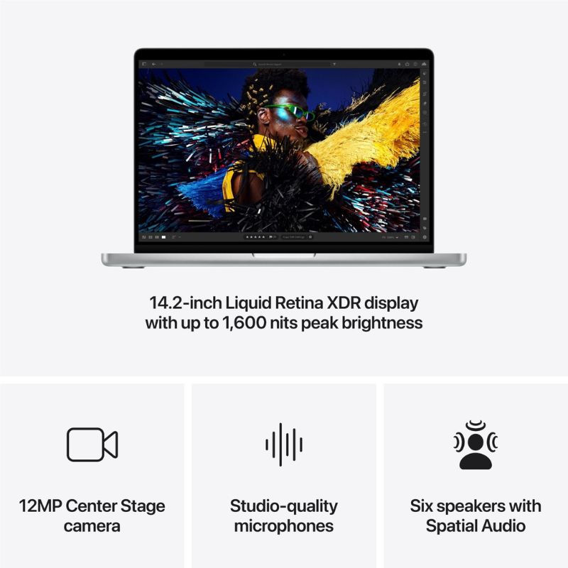 Apple MacBook Pro 14-inch with M4 Chip (Silver)[2024]